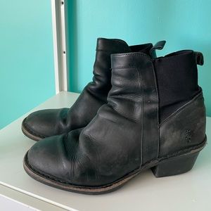 Fly London short heeled boots